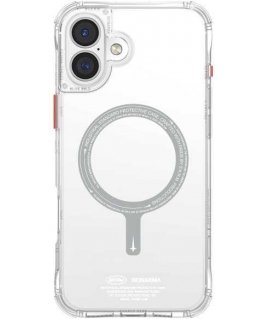 Skinarma Saido Apple iPhone 16 6.1" Magnetic Charging phone case transparent