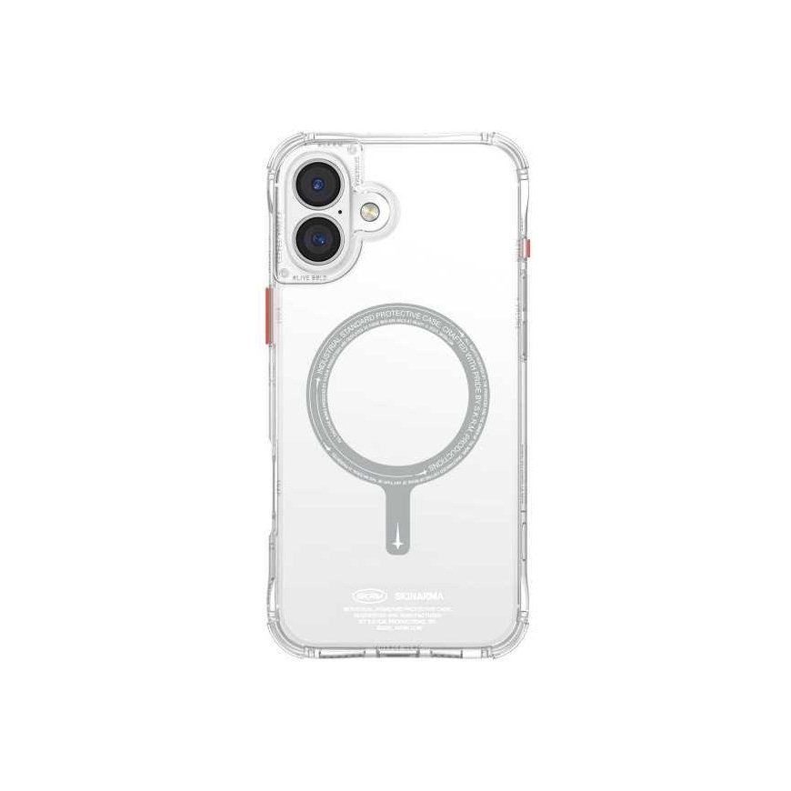 Skinarma Saido Apple iPhone 16 6.1" Magnetic Charging dėklas telefonui skaidrus