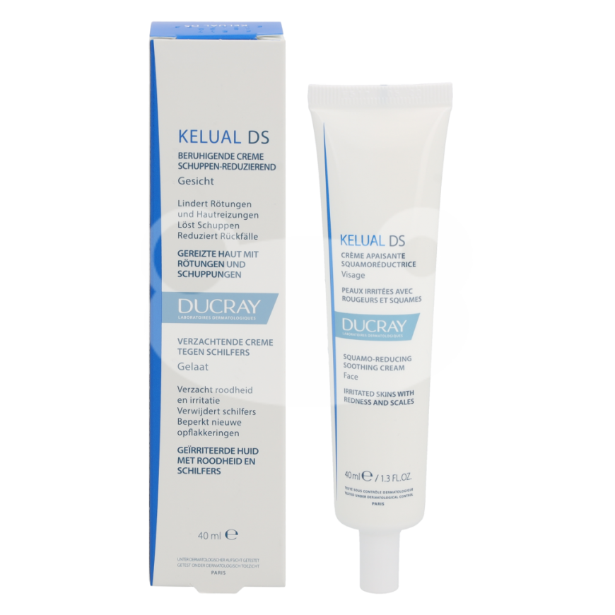 Ducray Kelual DS Squamo-Reducing Soothing Kreminis, 40 ml – 2