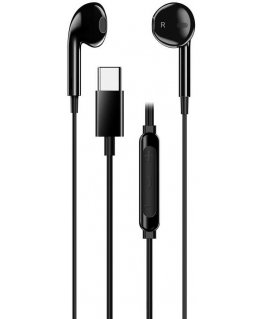 Genius HS-M365, ausinės su mikrofonu, juoda, 2.0, Įstatomos į ausis (į ausis įkišamos tipo) ausinės, USB Type-C