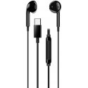 Genius HS-M365, Headphone with Microphone, Black, 2.0, In-Ear (In-Ear Type) Headphone, USB Type-C