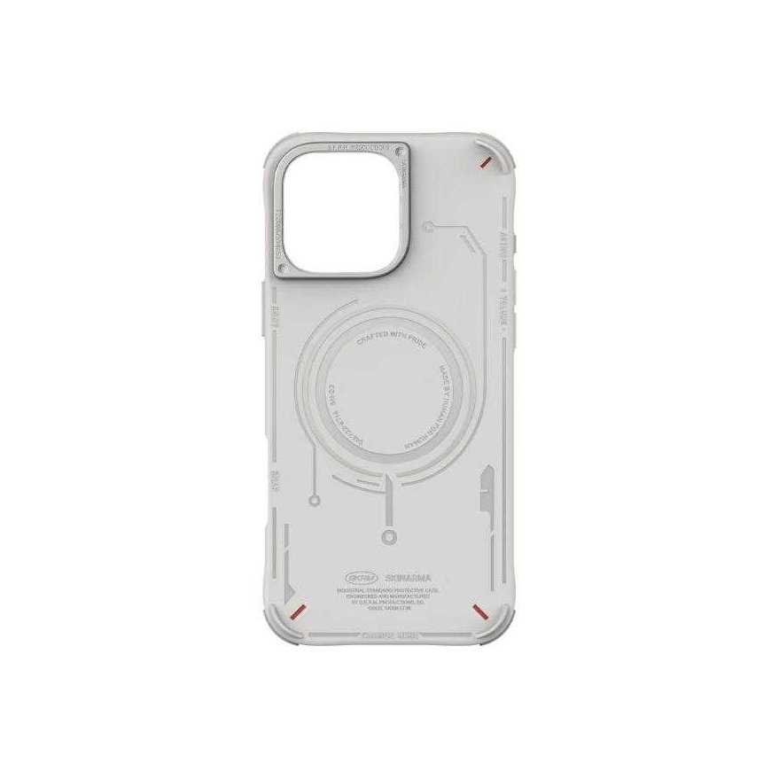 Skinarma Mecha Apple iPhone 16 Pro Max 6.9" Magnetic Charging dėklas telefonui pilkos spalvos