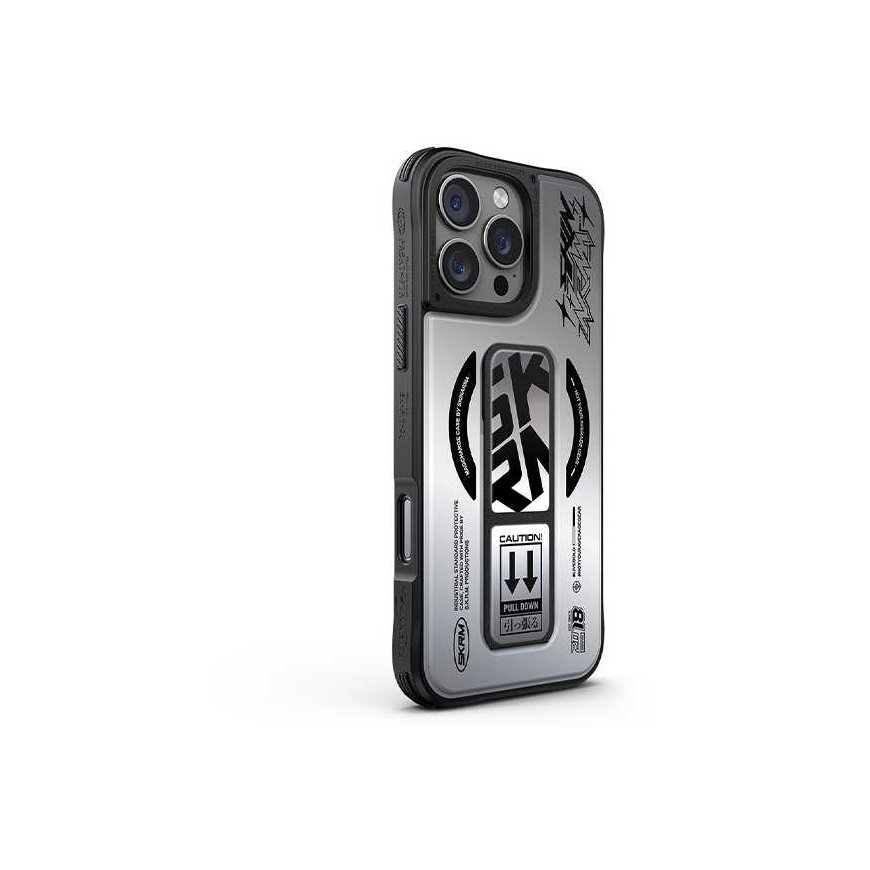 Case Skinarma Kira Kobai Apple iPhone 16 Pro 6.3" Magnetic Charging Grip Stand chrome – 3