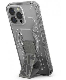 Dėklas Skinarma Helio Apple iPhone 16 Pro Max 6.9" Magnetic Charging + Grip Stand titanium