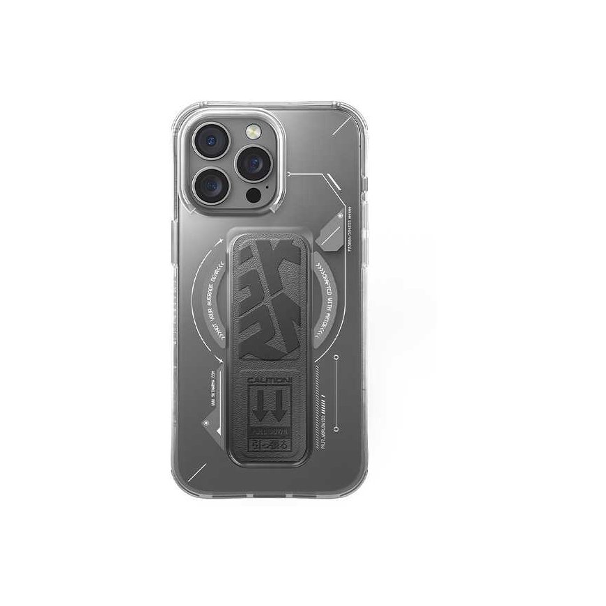 Case Skinarma Helio Apple iPhone 16 Pro Max 6.9" Magnetic Charging + Grip Stand titanium – 3