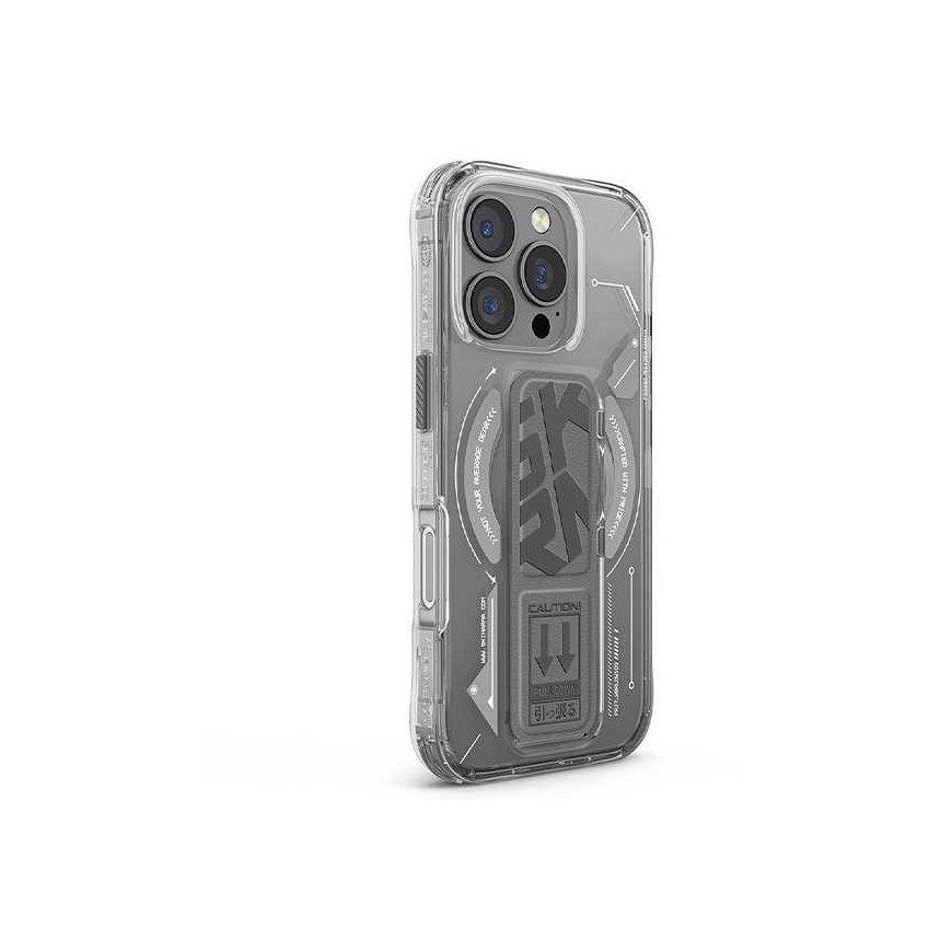 Case Skinarma Helio Apple iPhone 16 Pro Max 6.9" Magnetic Charging + Grip Stand titanium – 4