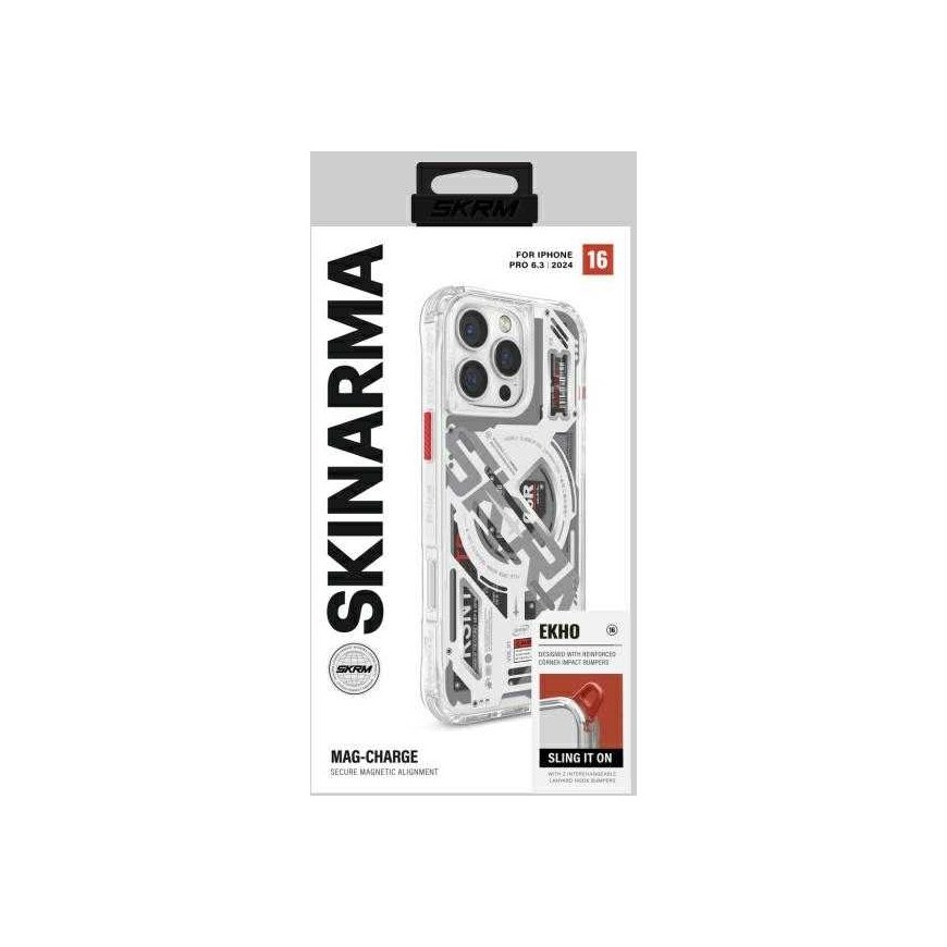 Skinarma Ekho Apple iPhone 16 Pro 6.3" Magnetic Charging phone case transparent – 5