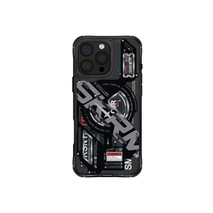 Skinarma Ekho Apple iPhone 16 Pro 6.3" Magnetic Charging phone case in black color