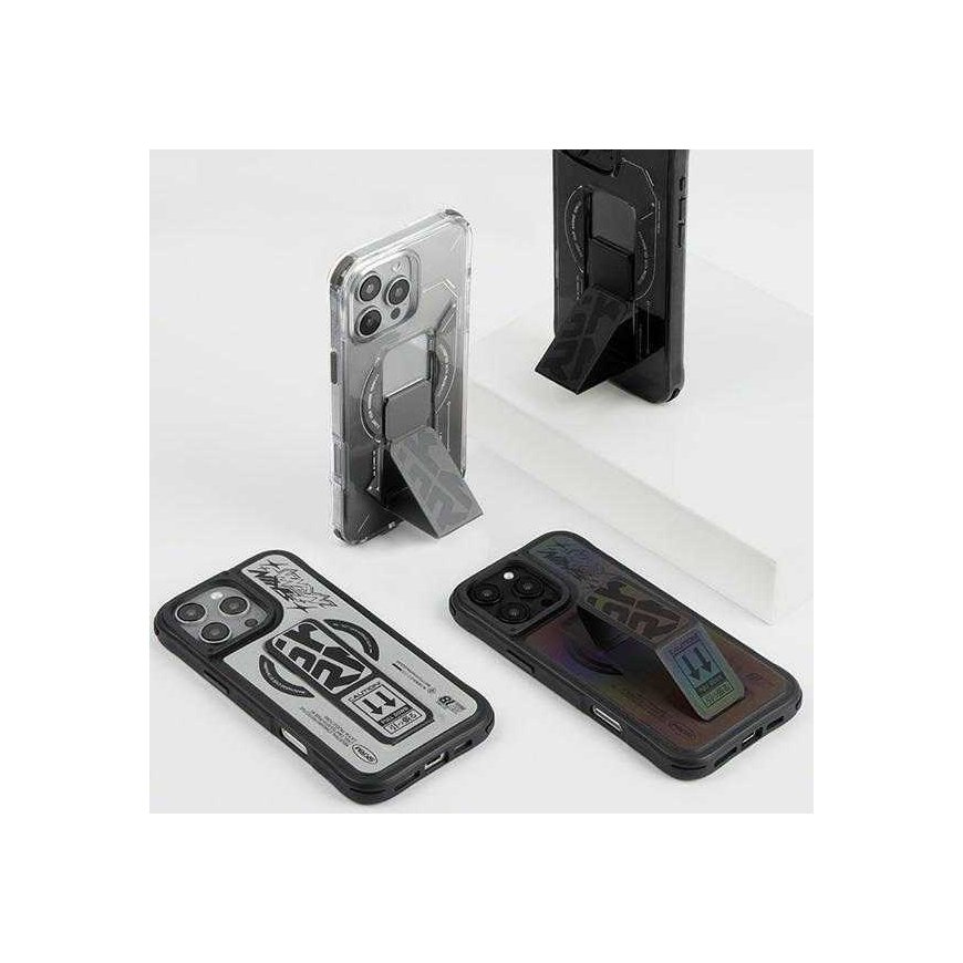 Dėklas Skinarma Kira Kobai Apple iPhone 16 Pro Max 6.9" Magnetic Charging Grip Stand chrome – 5