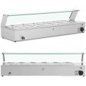 Royal Catering Buffet heater with glass protection, 6 GN 1/3 capacity, 2100 W Royal Catering Buffet heater with glass protection, 6 GN 1/3 capacity, 2100 W
