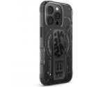 Skinarma Helio Apple iPhone 16 Pro 6.3" Magnetic Charging + Grip Stand phone case in black color Skinarma Helio Apple iPhone 16 Pro 6.3" Magnetic Charging + Grip Stand phone case in black color