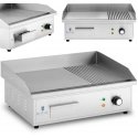Royal Catering Elektrinė grilio plokštė su lygiu ir rifliuotu paviršiumi, 3000 W