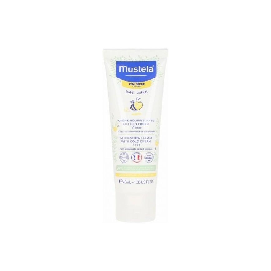 Mustela Maitinamasis kremas su šaltu kremu drėkinamasis ir atpalaiduojantis kremas vaikams 40ml