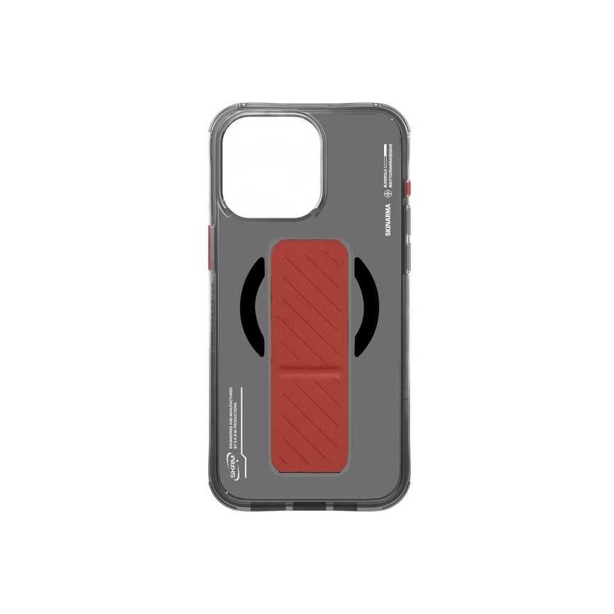 Skinarma Axon Apple iPhone 16 Pro 6.3" Magnetic Charging + Grip Stand dėklas telefonui juodos spalvos – 3