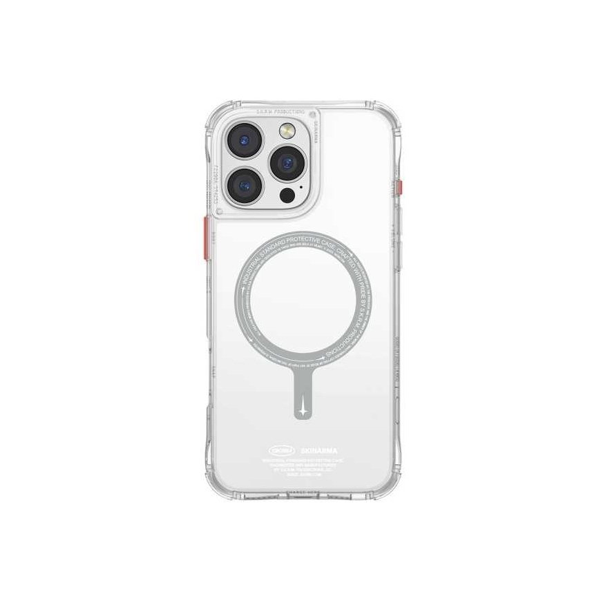 Skinarma Saido Apple iPhone 16 Pro 6.3" Magnetic Charging phone case transparent