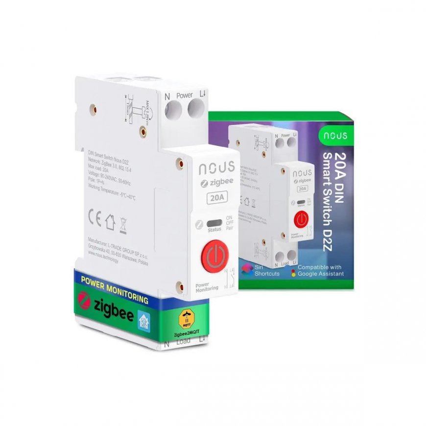NOUS D2Z - Zigbee DIN Smart