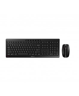 CHERRY Stream Desktop Recharge näppäimistö Sisältää hiiren Universaali Langaton RF QWERTY englanti musta