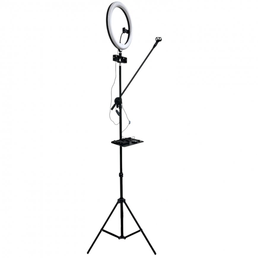iLike S12 LED 20W Selfie 31cm Gredzena Gaisma Lampa + Statīvs 2. – 2