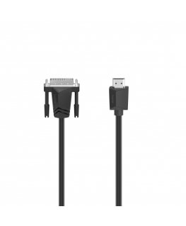 Hama 00200715 DVI-kaapeli 1,5 m HDMI-tyyppi A (vakio) DVI-I musta