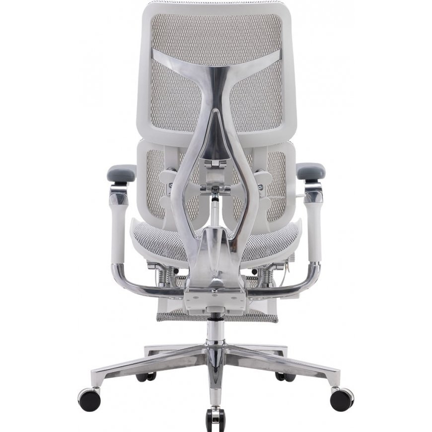 Sihoo Doro S300 -ergonominen toimistuoli jalkatuella, valkoinen – 3