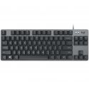 Logitech K835 TKL Mechanical Keyboard näppäimistö Office USB Saksa Grafiitti, Harmaa