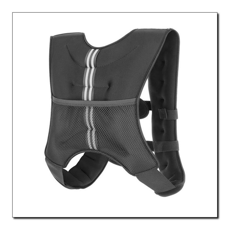 HMS Fitness KTO05 weighted vest 5 kg Neoprene, Sand Black – 3