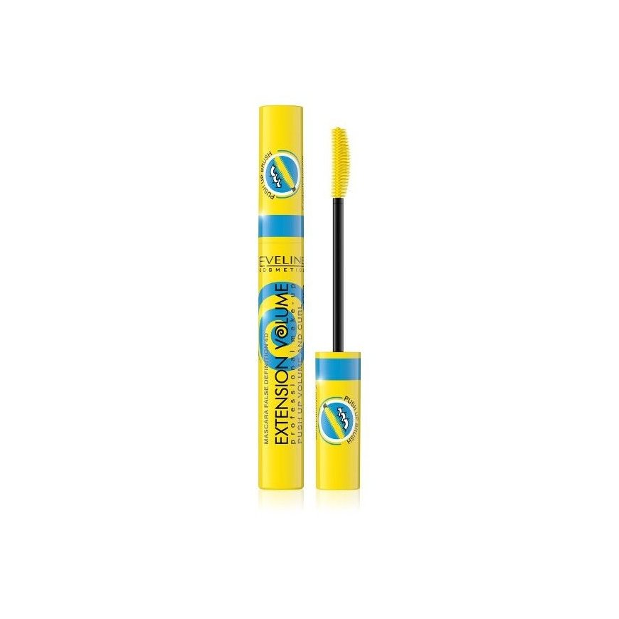 EVELINE_Volume Extension Push Up Volume & Curl tusz pogrubiająco-podkręcający do rzęs 10ml – 2