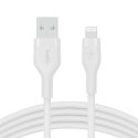 Belkin Cbl Scicone USB-A LTG 2M blc Balts