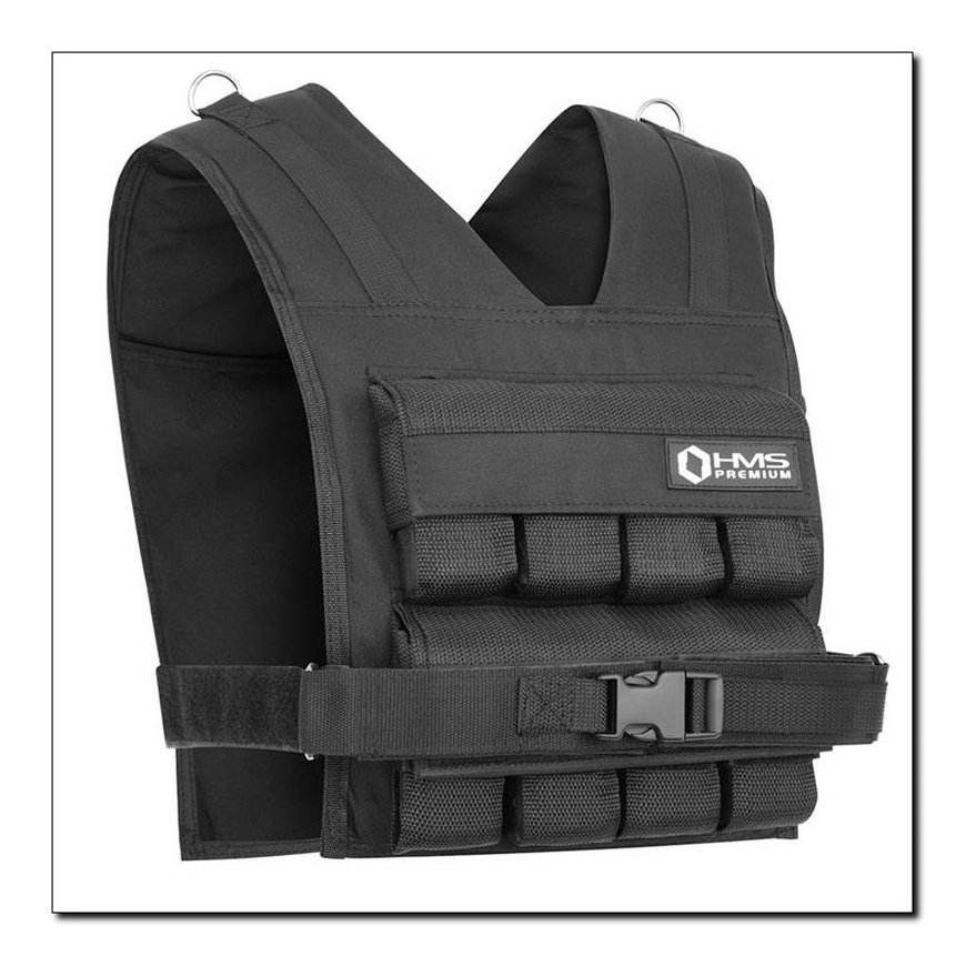 HMS Fitness KTO16 weighted vest Steel Black