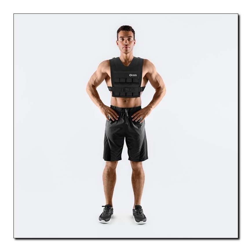 HMS Fitness KTO16 жилет-утяжелитель Стальной Черный – 4