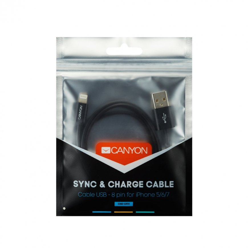 Canyon CNE-CFI1B „Lightning“ kabelis 1 m Juoda – 2
