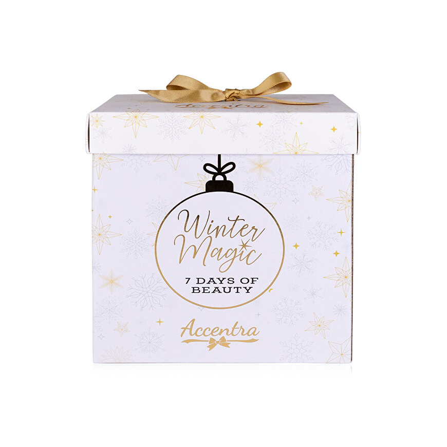 Kūno priežiūros dovanų rinkinys WINTER MAGIC - 7 DAYS OF BEAUTY (Putų vonia, rankų kremas, vonios druską, dušo gelis, kūno losjo – 2