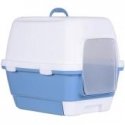 Cat toilet closed Cathy Clever & Smart 58x45x48cm white|blue Cat toilet closed Cathy Clever & Smart 58x45x48cm white|blue