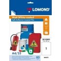 Adhesive polyester film Lomond PET Laserjet Film Self Adhesive White-coated Matt A4, 25 sheets