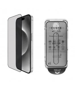 Guess Screen Protector 2.5D PRIVACY for iPhone 16 Pro Black