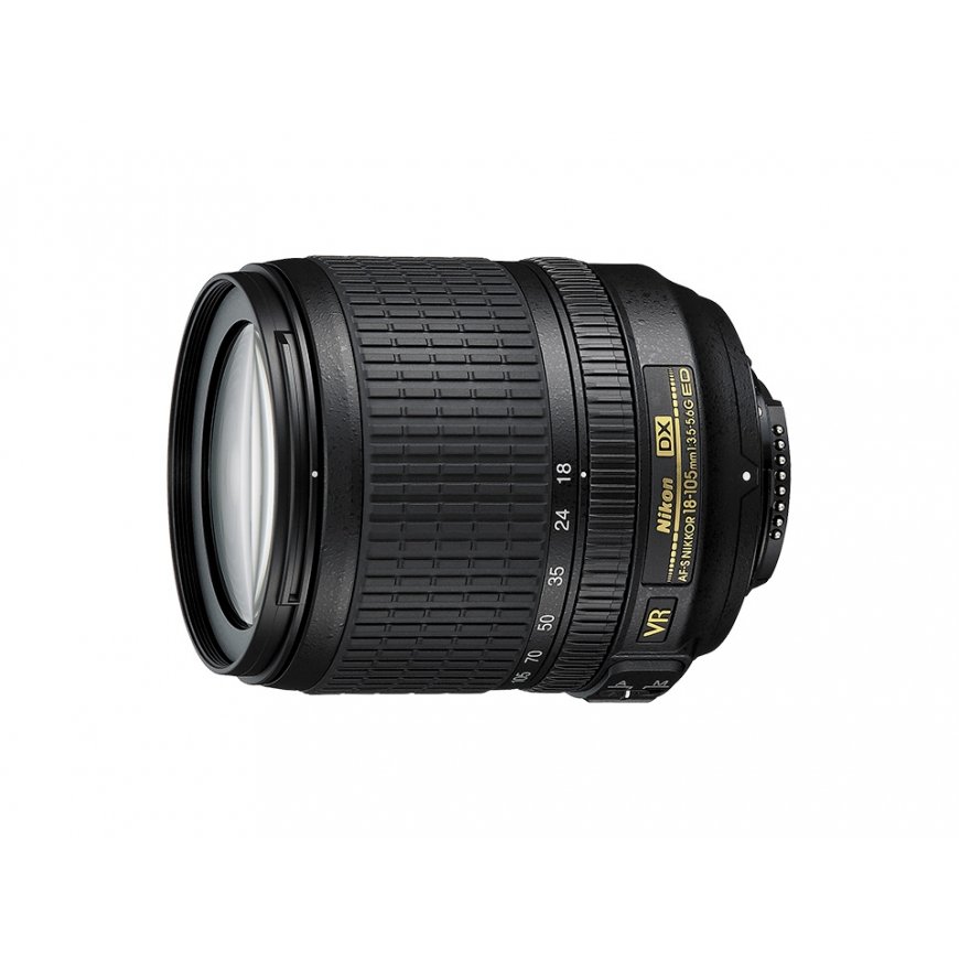Nikon AF-S DX NIKKOR 18-105mm f/3.5-5.6G ED VR SLR Teleobjektyvas Juoda