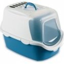 Cat toilet closed Cathy Easy Clean 56x40x40cm white|blue Cat toilet closed Cathy Easy Clean 56x40x40cm white|blue
