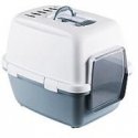 Cat toilet closed Cathy Comfort 58x45x48cm white|blue Cat toilet closed Cathy Comfort 58x45x48cm white|blue