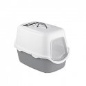 Cat toilet closed Cathy Comfort 58x45x48cm white|blue Cat toilet closed Cathy Comfort 58x45x48cm white|blue