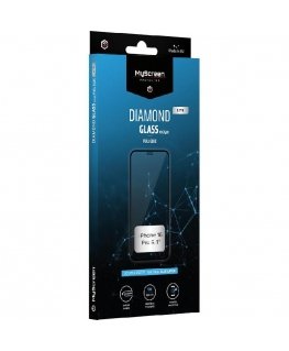 MyScreen Diamond Glass Lite Edge Full Glue Black do Apple iPhone 16 Pro
