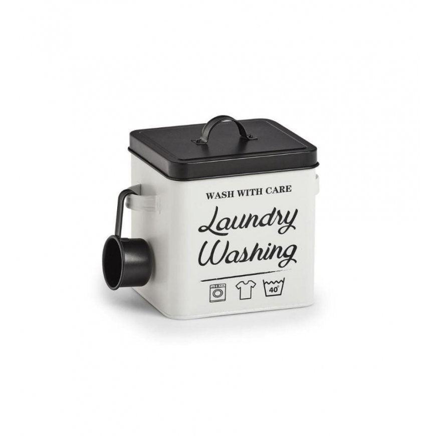 Puszka na proszek do prania LAUNDRY, z miarką i pokrywką – 2
