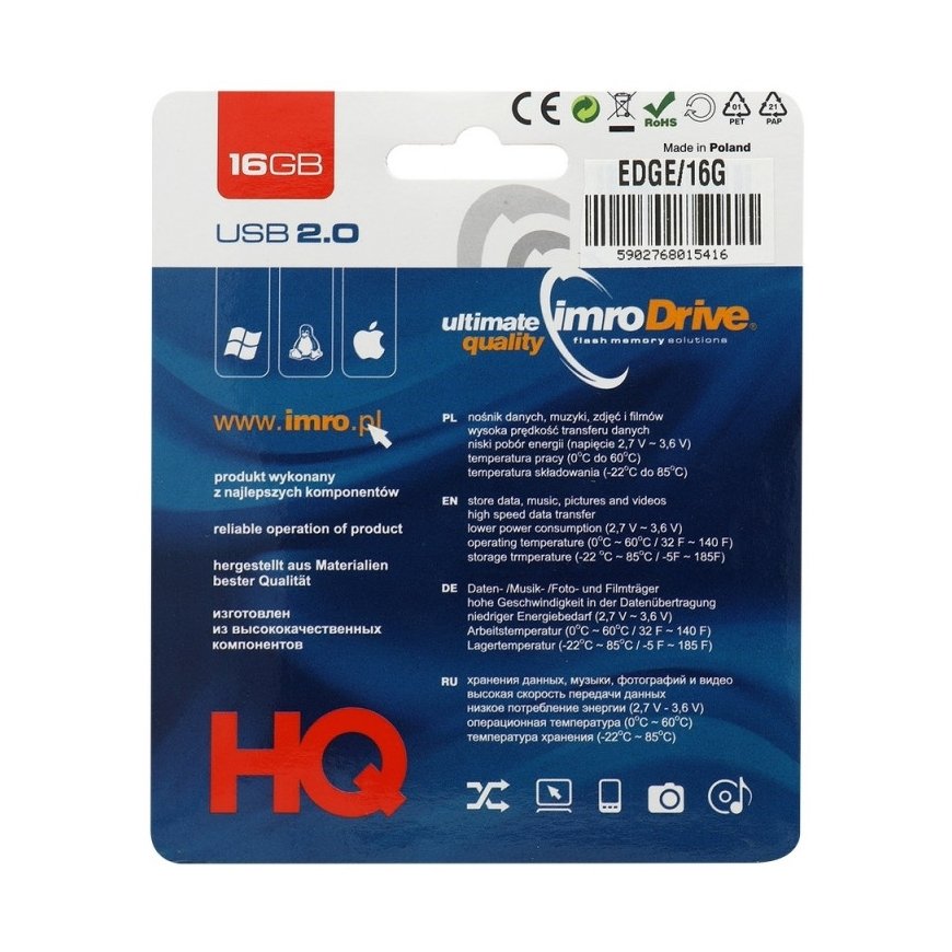 Imro pendrive 16GB USB 2.0 blue – 2