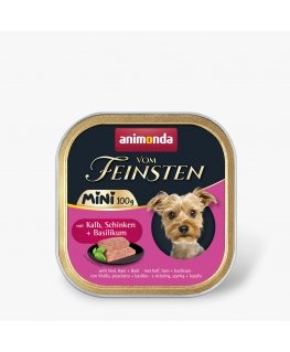 animonda Vom Feinsten 4017721823609 dogs moist food Ham, Veal, Basil Adult 100 g