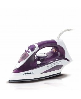 Ariete 6235/00 Sausais un tvaika gludeklis Keramikas gludināšanas virsma 2000 W Lillā, Balts
