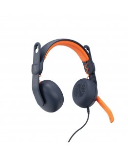 Logitech Zone Learn Kuulokkeet Langallinen Pääpanta Koulutus USB Type-C Sininen, Oranssi