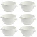 Set of 6 Terrine Soup Bowls - White, 12.5 cm Set of 6 Terrine Soup Bowls - White, 12.5 cm