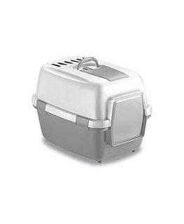 Cat toilet closed WivaCat 55x40x40cm white|grey