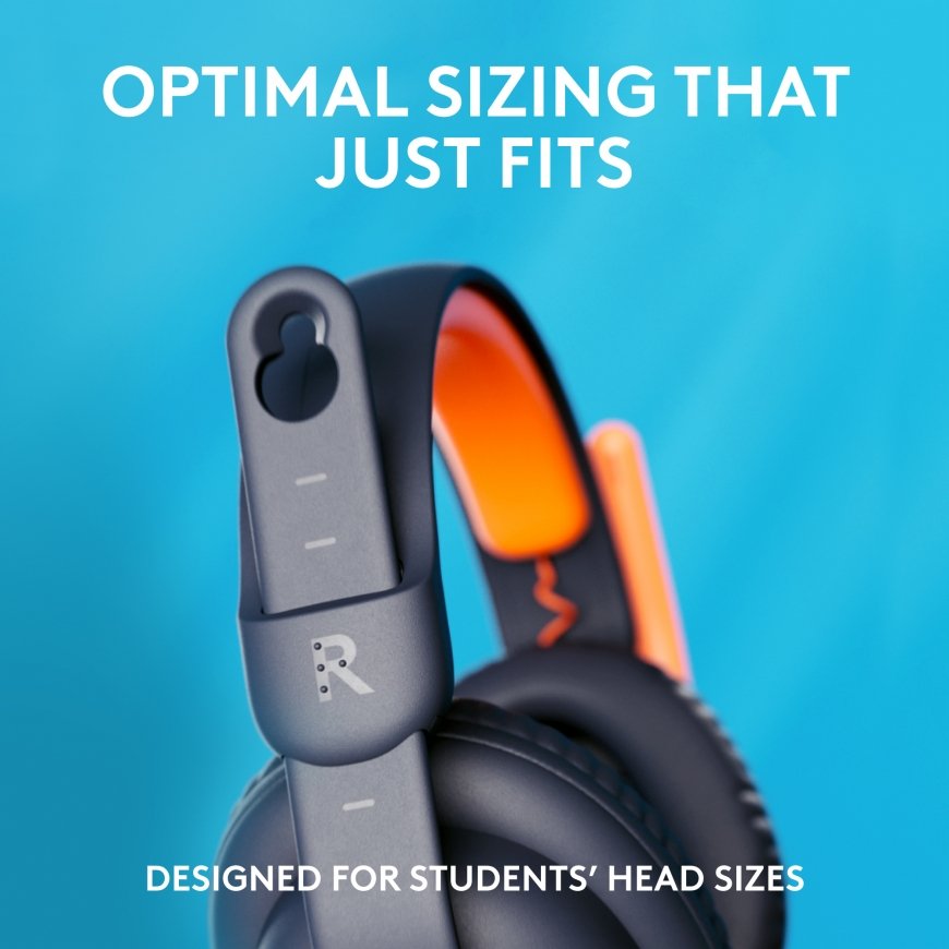 Logitech Zone Learn Austiņas Vadu Izglītība Zils, Oranžs – 5