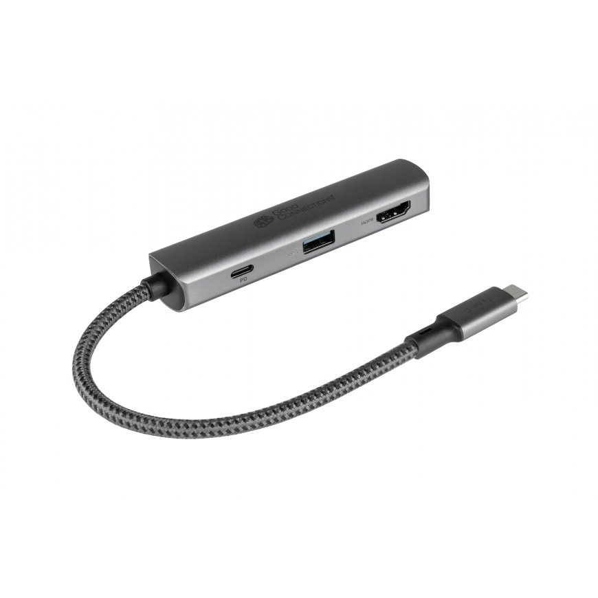 Alcasa HUB-C002A jaotur USB tüüp-C 5000 Mbit/s Söehall