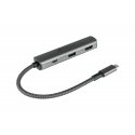 Alcasa HUB-C002A interfeisa centrmezgls USB Veids-C 5000 Mbit/s Antracīts Alcasa HUB-C002A interfeisa centrmezgls USB Veids-C 5000 Mbit/s Antracīts